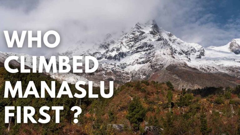 Who climbed Manaslu first?