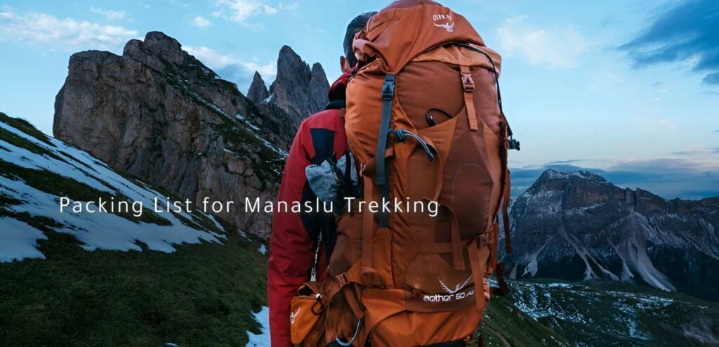 Packing List for Manaslu Trekking